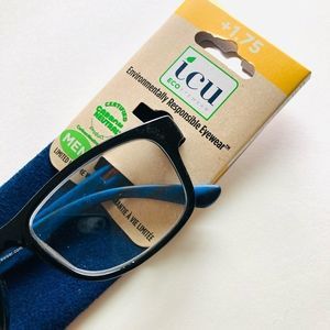 ICU Eyewear Readers +1.75 EcoEyewear Eco Plastic Frames Men’s